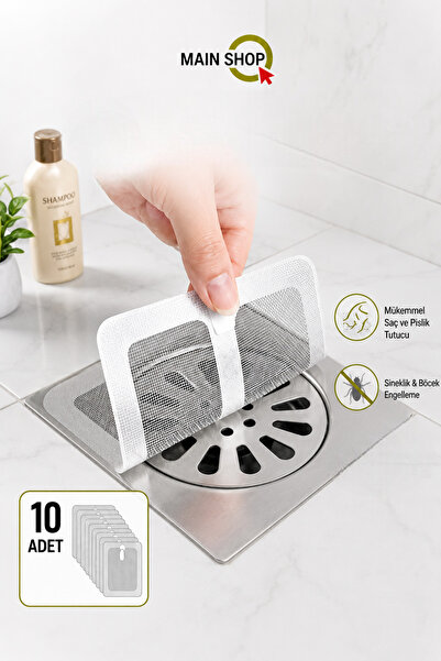 MAİN SHOP Kendinden Yapışkanlı Banyo Mutfak Lavabo Gider Süzgeci Saç ve Pisli...