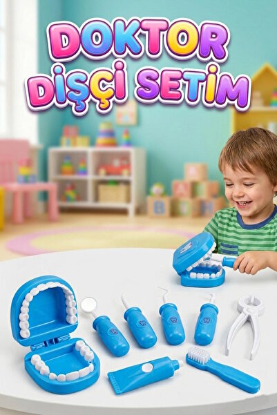 Tıfıl Toys Doktor Dişçi Eğitici Diş Bakım Oyun Seti Mavi