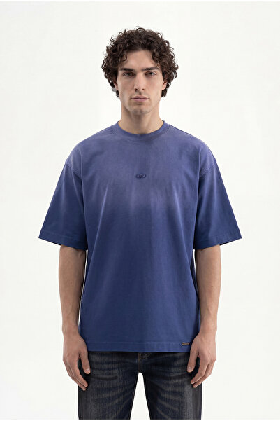 Machinist Men's Gradient Washed Oversize T-Shirt Midnight Blue