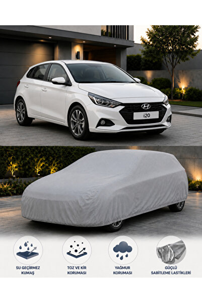 PARİONETTE Hyundai i20 Araç Brandası Tam Koruma Su Geçirmez Toz Yağmur Koruyu...