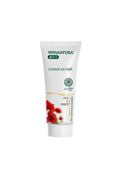 Vivanatura Cremă de față cu aur și argint pentru ten normal și sensibil 75 ml