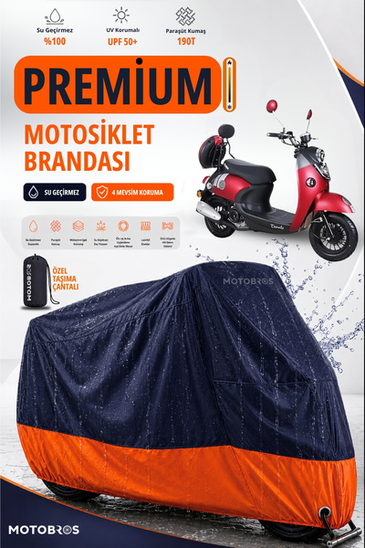 Motobros Motorcycle Peugeot Tweet Luxury Premium Parachute Fabric Tarpaulin W...