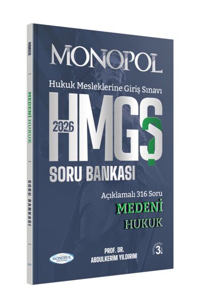 Monopol Yayınları Monopol 2026 HMGS Medeni Hukuk Soru Bankası