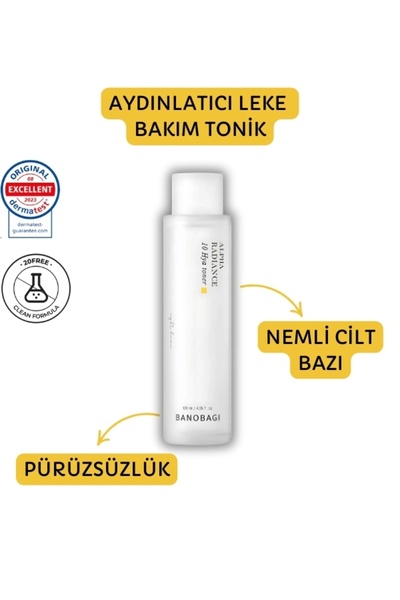 Banobagi Alpha Radiance 10 Hya Toner ( Aydınlatıcı Leke Bakım Tonik)