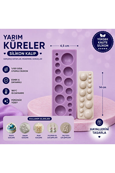 Dr.Paste Silikon Kalıp Yarım Küreler