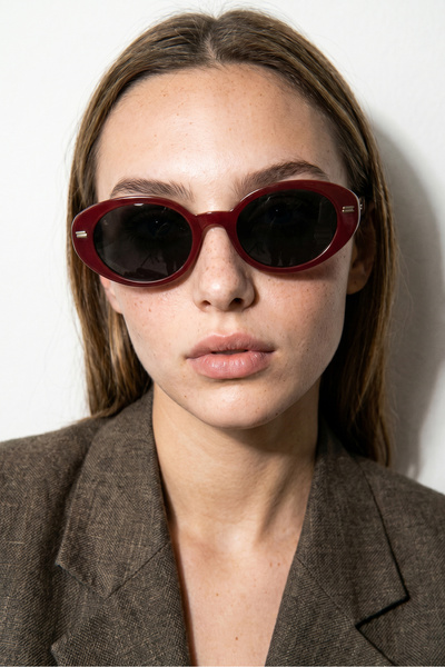 Bilge Karga Seldan Red Black Sunglasses