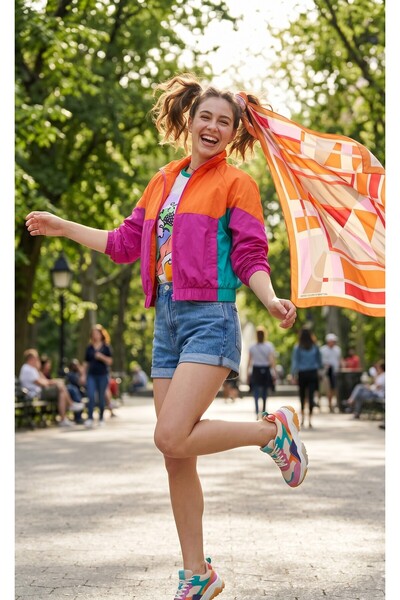 United Colors of Benetton Flora Bandana/Fular -1017-47*47