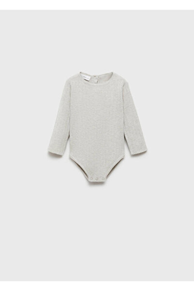 MANGO Baby Uzun kollu triko body