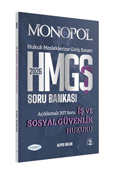 Monopol Yayınları Monopol 2026 HMGS İş ve Sosyal Güvenlik Hukuku Soru Bankası