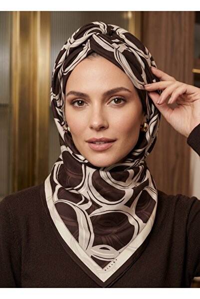 Sisley وشاح حرير ساتان-2042-90*90