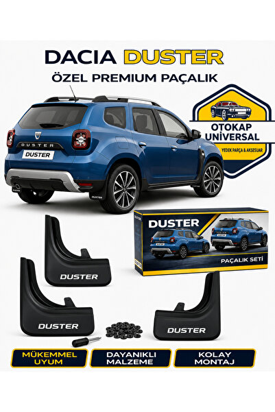 KAPOTO Dacia Duster Uyumlu 4’lü Paçalık Takımı Ön Arka Çamurluk Tozluk Seti