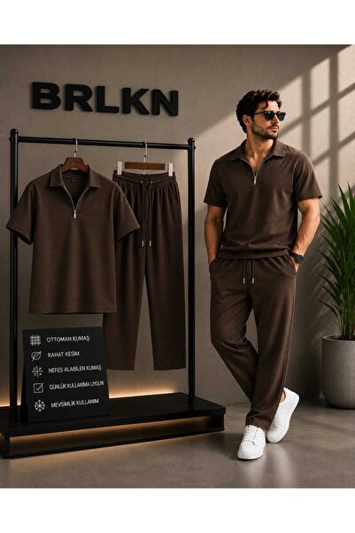 BRLKN Half-Zip Ottoman Tracksuit Set