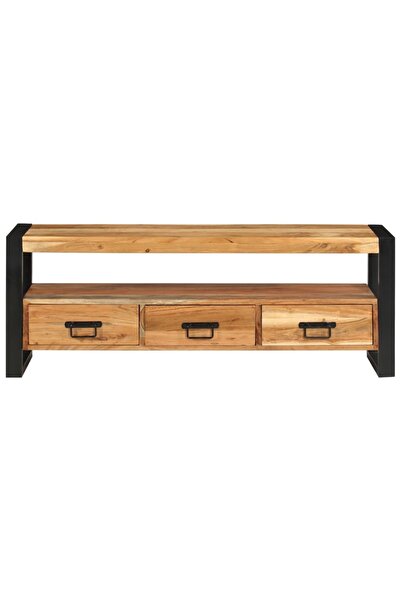 Concept Comodă TV, 120x30x45 cm, lemn masiv de acacia
