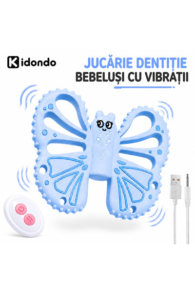 Kidondo Jucarie dentitie bebelusi cu vibratii pentru calmarea durerilor, cert...
