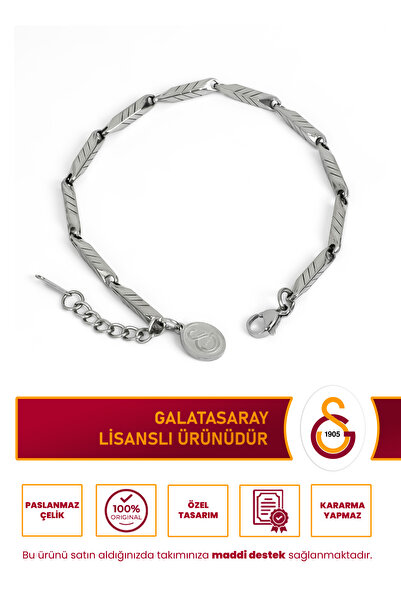 Galatasaray GS ÇİZGİLİ ÇELİK BİLEKLİK