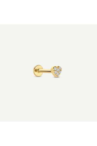 Cherry by Özkonak Mini Taşlı Kalp Tragus Piercing