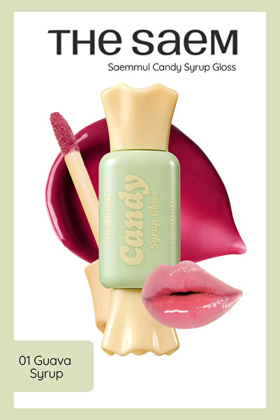 THE SAEM Saemmul Candy Syrup Gloss - Dudakları Dolgunlaştıran Lip Gloss - 01 ...
