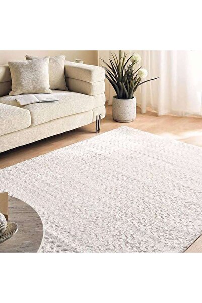 PAN HOME Urban Cozy Soft Fur Rug Ivory 160x230cm