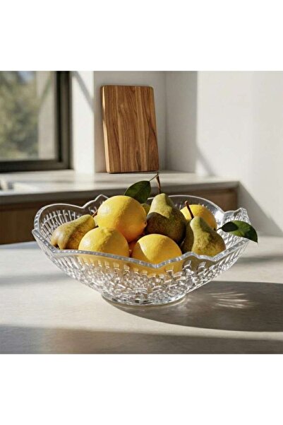 PAN HOME Crysta Fruit Bowl Dia34.5x11.5cm -clear