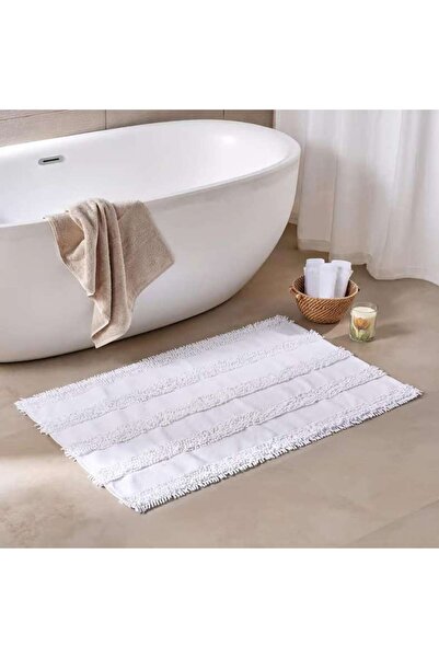 PAN HOME Havensoft Chenille Turkish Cotton Bathmat 70x120 Cm -white
