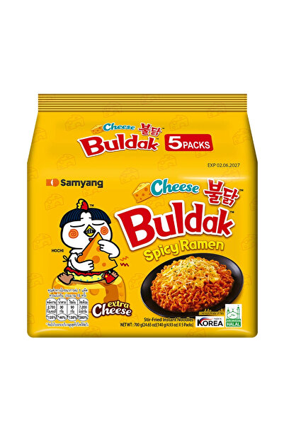 SAMYANG Peynirli Acılı Tavuk Aromalı Ramen 5 adet Helal