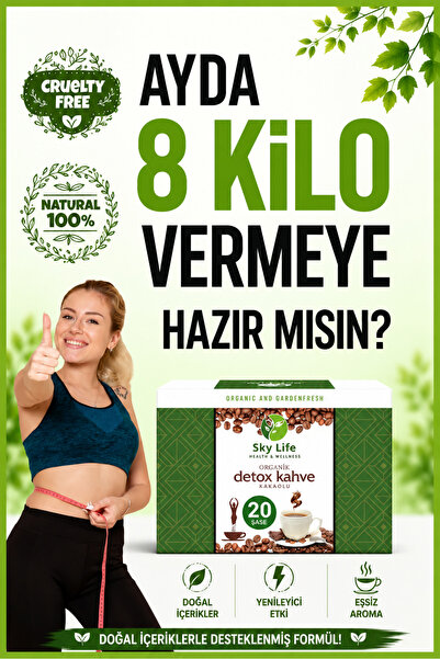 Sky Life Health & Wellness Detox Form Kahve FİT YAŞAM zayıflamak kilo.verme