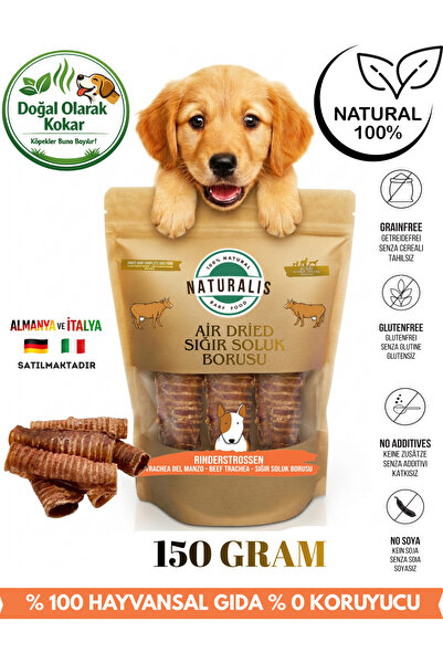 NATURALİS BARF FOOD Dana Gırtlak 150 Gr Organik Köpek Ödül Maması Çiğnemelik ...