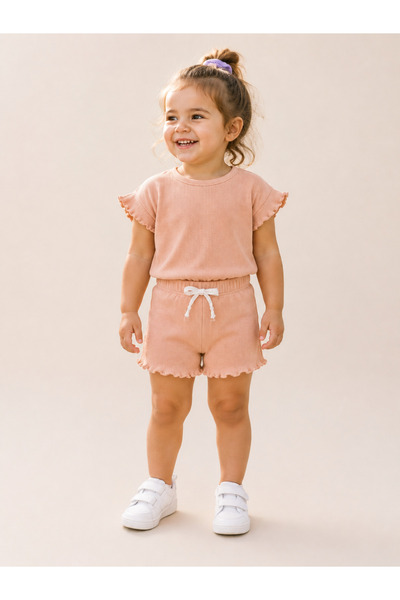 Peri Masalı Bebek/çocuk Oversize Şortlu Takım