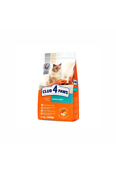 Club4Paws Club 4 Paws Premium Hrană uscată sterilizată pentru pisici adulte, 2kg