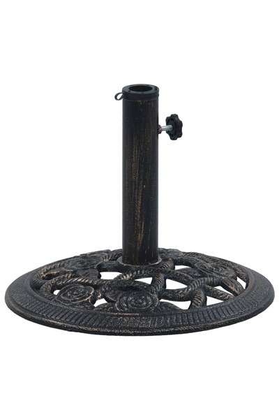Concept Bază de umbrelă, negru și bronz, 9 kg, 40 cm, fontă