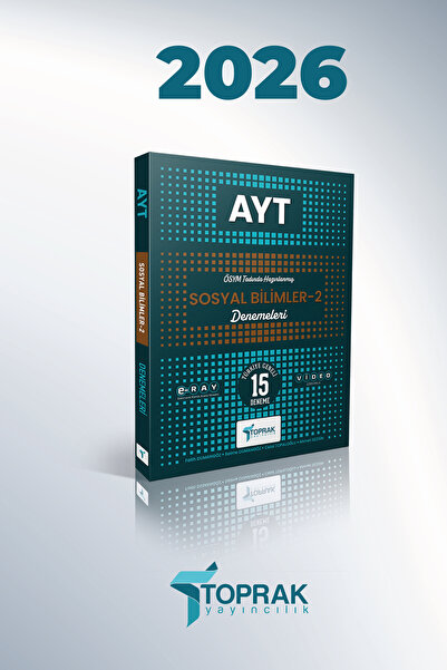 Toprak Yayıncılık AYT SOSYAL BİLİMLER-2 DENEME KİTABI