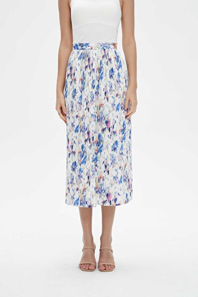 Nichii Pleated Midi Skirt