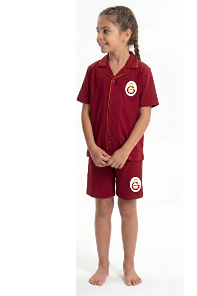 Galatasaray Originalni licencirani devojčin set pidžama sa četvrtastim ovratn...