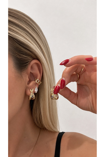 GLARE JEWELRY CO Tasarım Lüks Zirkon Taşlı Kuyumcu İşçilik Paslanmaz Çelik Ha...