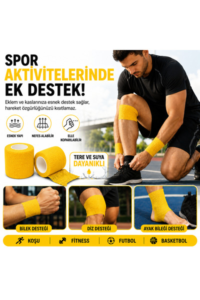 NutraBella Αδιάβροχη ταινία Coban Bandage 5*4,5 cm 2 τεμάχια για αθλήματα και...