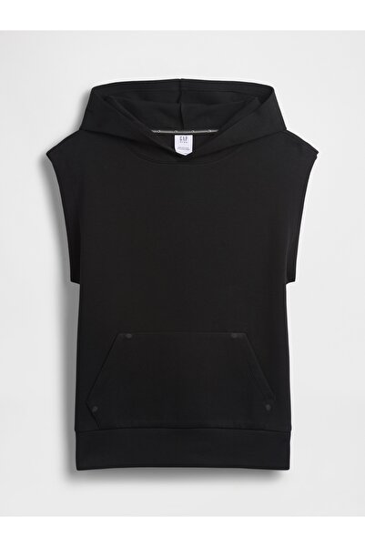 GAP Erkek Çocuk Siyah GapFit Relaxed Kolsuz Sweatshirt