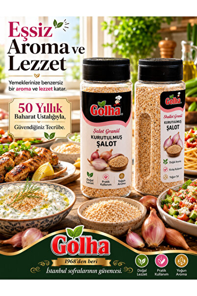 GOLHA Kurutulmuş Şalot Granül (100g) | Soğan ile Sarımsak arasında, kendine ö...