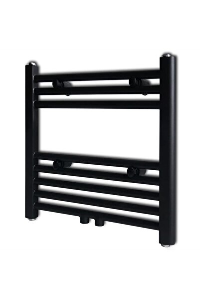 Concept Radiator port-prosop încălzire baie, negru, 480x480 mm, drept