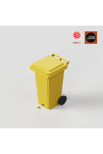 Wave Bin Pubela Europubela AETA 120 L galben clasic – super rezistenta, desig...