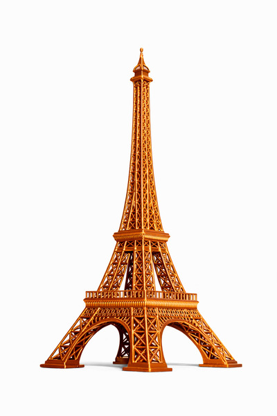 OEM Parlak Bronz Eyfel Kulesi Dekoratif Biblo | Paris Temalı Masa & Ofis Süsü...