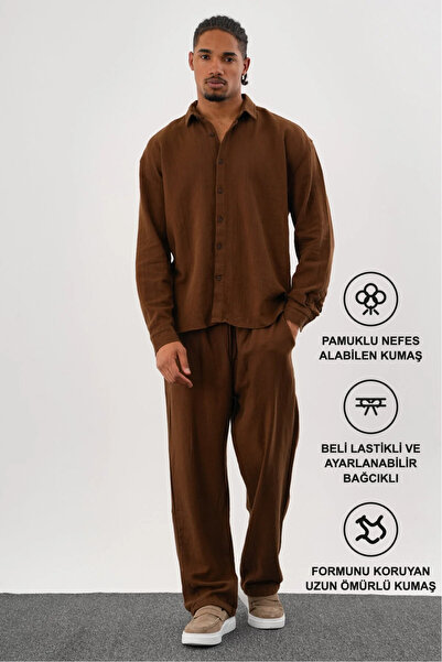 Redline Flare Winter Baggy Pants Oversize Πουκάμισο Σετ με κάτω μέρος και επά...