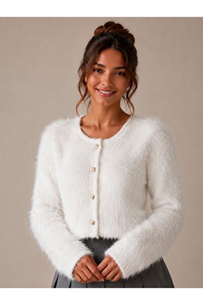 OYERGA MODA Women's Bearded Stylish Cardigan