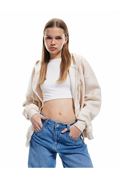 Koton Φούτερ με κουκούλα Oversize Kangaroo Pocket