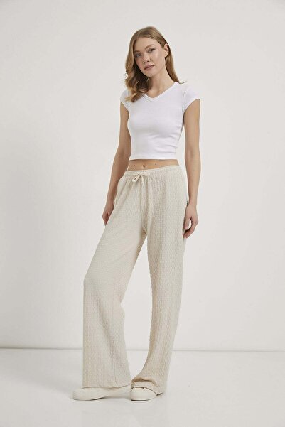 Arma Life Armalife 26785 women's trousers with waist tie detail Textured