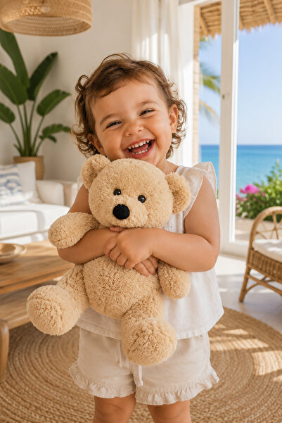 Özgüner Oyuncak Büyük Boy Ayıcık Peluş – 45 cm Sevimli Tasarım