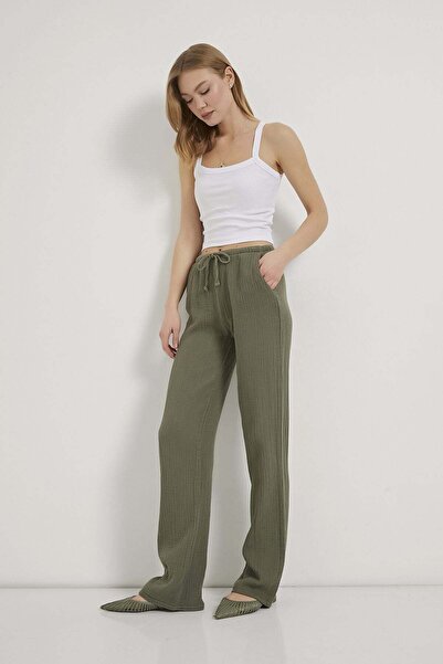 Arma Life Armalife 5502 thin elastic waist muslin women's pants