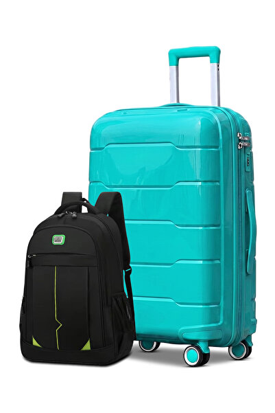 ZAAPPY Unbreakable PP 24 Inch[20-25kg] Luggage with Stylish Backpack Combo