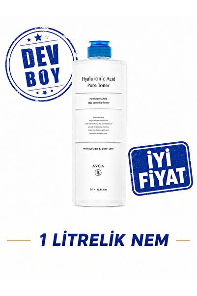 AVCA Hyaluronik Asit Nemlendirici ve Gözenek Sıkılaştırıcı Tonik 1 Litre - Hy...