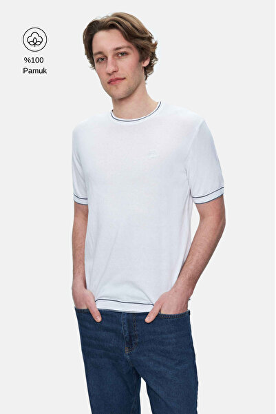 UCLA Ανδρικό T-shirt Fared με κέντημα και στρογγυλή λαιμόκοψη, κανονική εφαρμογή