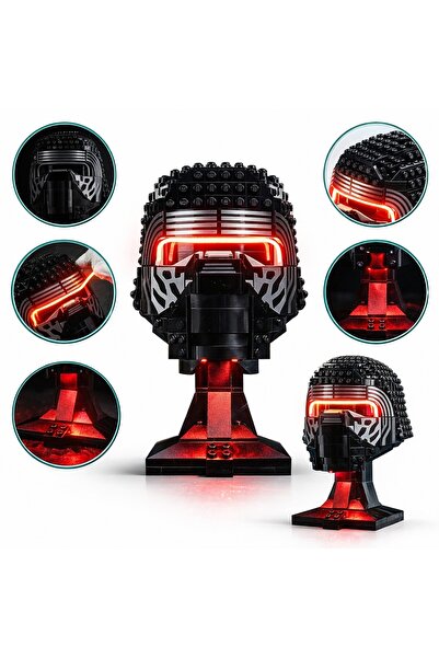 Printisor Set Constructie Casca Kylo Ren Star Wars, 529 Piese de Asamblat, Mo...